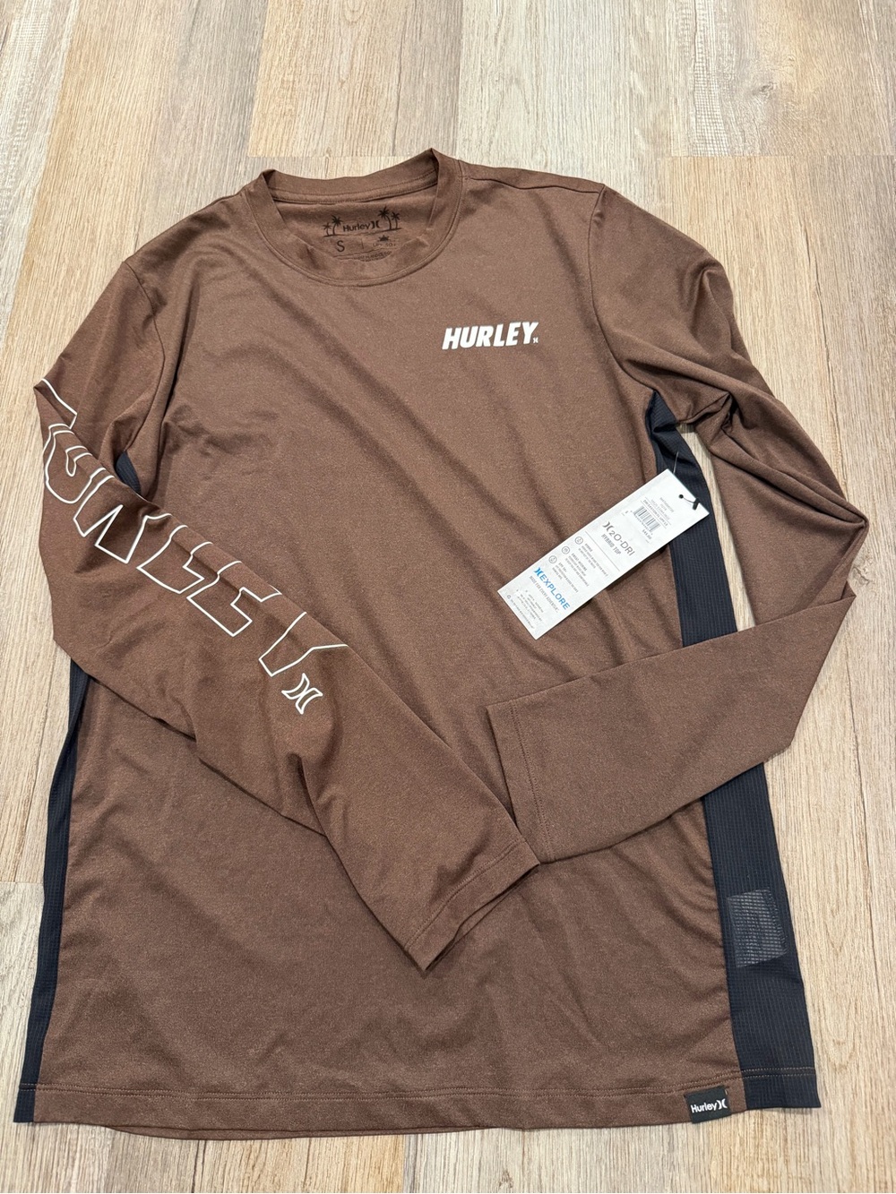 NWT Hurley Dri Easton Long Sleeve Hybrid Performance Shirt – Size Small